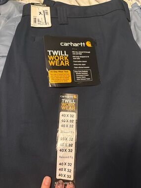 Carhartt Navy Blended Twill Work Pants